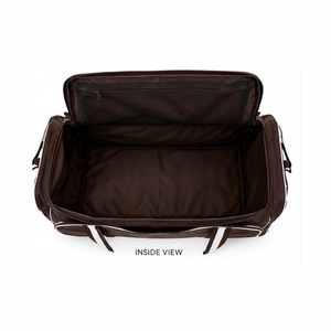 Sac de voyage pour ordinateur portable en polyester imperméable pour homme, grand format, avec fermeture éclair, motif lettres, logo personnalisé imprimé en PU noir, nouveau design, vente chaude - Product Image 5