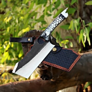 Cuchillo de Camping Arwin Hecho a Mano con Hoja de Acero J2 con Borde Serrado y Punta Caída, Mango de Resina, para Picar, Cortar y Rebanar - Product Image 3