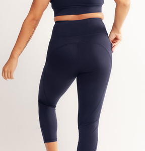 Leggings de yoga taille haute sans couture pour femme, couleur unie, extensibles, séchage rapide, respirants, écologiques, en polyamide, pour entraînement et gym - Product Image 5