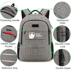 Mochila Escolar Diaria Ligera de Gran Capacidad con Múltiples Bolsillos, Cierre Suave, Logotipo Personalizado de Diseño Nuevo y Calidad Premium - Product Image 2