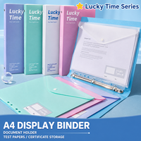 Pochettes de classement A4 perforées 11 trous en PP transparent, épaisses, pour documents, organiseur de papier pour l'école et le bureau