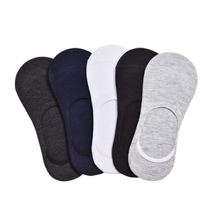 Chaussettes courtes en coton pour hommes, couleur unie, respirantes, fines, tricotées, pour usage quotidien, style été, haute qualité, logo personnalisé - Product Image 6