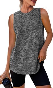 Camiseta sin mangas ajustada de moda para mujer, camisola acanalada, ligera, cómoda, informal, ropa de verano, proveedor mayorista al por mayor - Product Image 3