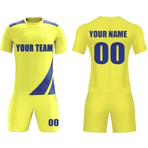 Servicio OEM, Logotipo Frontal Personalizado Impreso, Uniforme de Fútbol para Hombre de Manga Corta, 100% Poliéster, Secado Rápido, Transpirable, Alta Calidad - Product Image 1