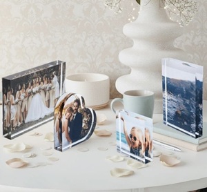 Cadre photo en acrylique transparent incassable et étanche, impression UV, support de table horizontal autoportant, décoration moderne pour la maison, cadeau - Product Image 5