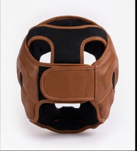 Casque de boxe en cuir léger et durable en PU pour hommes, équipement de kickboxing, arts martiaux et protection pour la boxe - Product Image 2