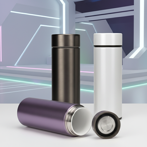 Bouteille isotherme à double paroi en acier inoxydable SUS 304 de 10 oz/320 ml, doublure en porcelaine, logo personnalisé, couleur, garde au chaud/au froid 4-6/8-10 heures - Product Image 1