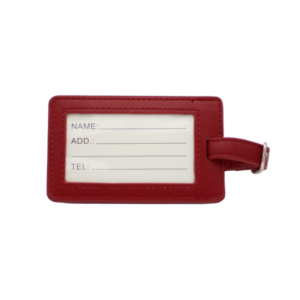 Etiqueta de equipaje de cuero sintético - Product Image 1