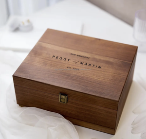 Caja de Almacenamiento de Madera Rústica Personalizada con Tapa, Cajas Decorativas de Madera, Caja de Almacenamiento de Madera - Product Image 5