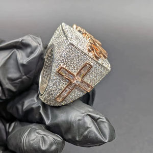 Bijoux Bling Hip Hop de Luxe Personnalisés avec Nom, Diamant Taille Brillant Sertie à Griffes, en Argent Sterling 925 – Fournisseur OEM ODM en Gros - Product Image 2