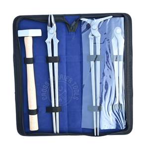 Kit d'outils de forgeage robuste avec marteau à pointe, pince à tête ronde, écarteur de semelle, outil de remodelage de chaussures métalliques et pince à semelle pour le travail au feu - Product Image 2