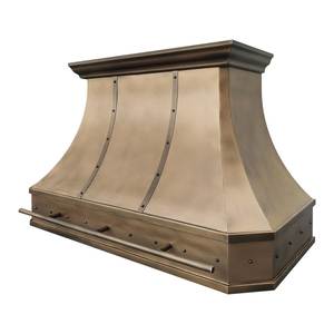 Handcrafted Brass Range Hood Featuring Timeless Design Superior Ventilation Premium Finish For Contemporary Kitchens - Product Image 2