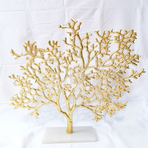 New Arrival Silver <b>Tree</b> Home Vintage <b>Tabletop</b> <b>Tree</b> Statue Decor Metal Other Home Decor Exclusive Abstract Pattern - Product Image 1