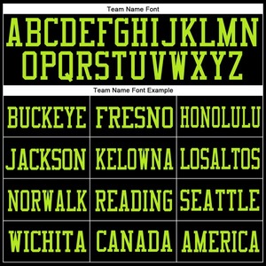 Conjunto de Camiseta de Fútbol Personalizada Negra con Verde Neón, Transpirable, Elástica en Cuatro Direcciones, Sublimada, y Pantalones Cortos de Entrenamiento para Equipo - Product Image 5