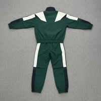 Survêtements de jogging d'hiver en coton 100% épais, à capuche, imprimés avec logo personnalisé, style vintage délavé à l'acide, color block, pour streetwear