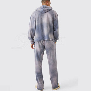 Acid Wash <b>Tracksuit</b> Fashionable Street Style Outfit With Comfortable Fit And Modern Look - Product Image 2