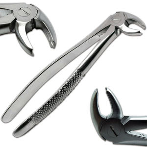 Stainless Steel 10 Pieces Dental Tooth Extracting Adult Forceps Lower Upper Molar Dental surgical <b>instruments</b> By Grip Surgical - Product Image 5