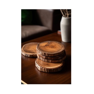 ที่รองแก้วไม้เนื้อแข็งทรงหัวใจแบบคลาสสิก ราคาโรงงาน - Product Image 5
