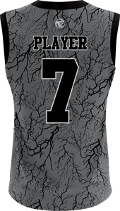 Ensemble de maillot de basket-ball White Star Raptors sans manches, col en V, sublimé, séchage rapide, short à cordon de serrage, coupe athlétique, unisexe, adulte - Product Image 3