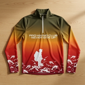 Camiseta de Trekking Personalizada de Manga Larga, Secado Rápido, Fabricante de Ropa Deportiva para Exteriores, Transpirable, Ligera, Venta al Por Mayor - Product Image 2