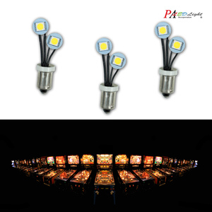 หลอดไฟ LED สำหรับเครื่องเล่นเกมพินบอล HYUGA Ba9s T10 แบบไม่เกิดแสงสะท้อน และเครื่องเล่นเกมคีบตุ๊กตา # 44 # 47 # 555 6.3V 2SMD - Product Image 5