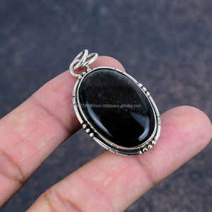 Elegante colgante hecho a mano de Plata de Ley 925, Natural piedra preciosa, regalo de joyería para esposa, colgantes y dijes finos - Product Image 4