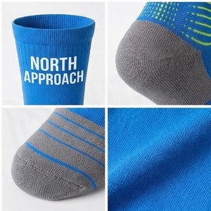 North Approach Crew Athletic <b>Socks</b> Blue Breathable Running <b>Socks</b> for Adults Summer Season - Product Image 4
