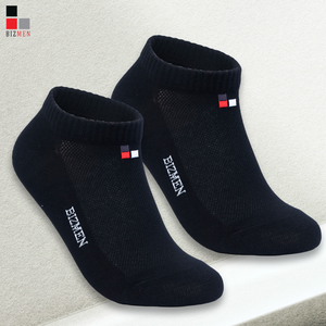Bizmen <b>Men's</b> Casual Ankle <b>Socks</b> Anti-Slip Anti-Bacterial Woven Cotton BSC013 - Product Image 4
