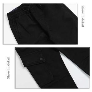 Logo Custom Cargo Pant Half <b>Elastic</b> <b>Waist</b> Adjuster Eco-<b>Trouser</b> Boy Pant School Uniforms <b>Trousers</b> With Pockets Men Cargo Pants - Product Image 4