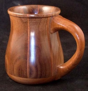 Handmade Natural Solid Wood Mug Eco Friendly Wooden Coffee Cup Rustic Finish Drinking Mug for Tea Coffee Beer Home Use - Product Image 3