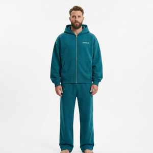 Hawk Eye Sports - Survêtement de sport pour homme personnalisé, en molleton épais, coupe slim, pantalon de survêtement, motif léopard, logo personnalisé, antibactérien - Product Image 4