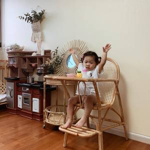 เก้าอี้สูงหวายธรรมชาติสำหรับเด็กวัยหัดเดิน,เก้าอี้ทานข้าวเก้าอี้สตูลสำหรับเด็กและทารกผลิตจากเวียดนาม - Product Image 4