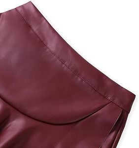 Minifalda de Cuero de Cintura Alta para Mujer, Elegante, Ajustada, Informal de Oficina, Diseño Personalizado, Suministro Directo de Fábrica OEM - Product Image 1