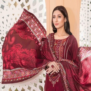 ชุดแต่งงานสไตล์อินเดียและปากีสถานชุดผ้าลินินชุด3ชิ้นสำหรับทุกขนาด - Product Image 3