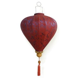 Farol de Seda Vietnamita en Forma de Diamante de 12 Pulgadas, Farol Rojo para Bodas, Fiestas, Decoración Asiática para el Hogar - Product Image 2