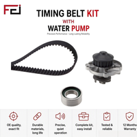 Kit de courroie de distribution en acier de marque FEI avec pompe à eau pour voitures Fiat Lancia 530000930 95619217 - Garantie 12 mois Haute qualité Professionnel