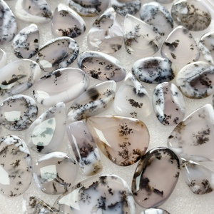 Dendrite Agate cabochons Loose Gemstone Lot Natural <b>Tree</b> Pattern Cabochons 22x16x3mm 35x27x3 mm - Avg <b>Weight</b> 21 Cts - Product Image 6
