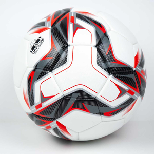 Balón de Fútbol CORE FIELD, Tamaño Oficial 5, Patrón Blanco, Negro y Rojo, Ecológico, Ligero, Resistente al Desgaste, para Interior y Exterior - Product Image 5