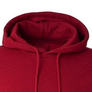 Sudadera de Invierno para Hombre, Color Rojo Cereza, Corte Regular, con Cierre, Transpirable, 100% Algodón, Felpa, Bordada, Estilo Hip Hop - Product Image 5