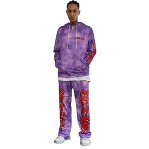 Street Rush 2 Piezas 2026 Buen Proveedor Alta Calidad Servicio OEM ODM Sudadera con Capucha para Hombre con Estampado de Letras Minimalista Casual Ecológica - Product Image 1