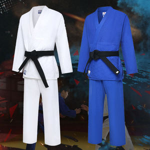 Kimono de Judo et Jiu-Jitsu de Haute Qualité 2026 – Tenue d'Arts Martiaux Personnalisée Bleue Unisexe - Product Image 1