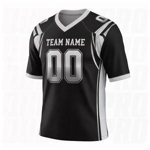 Maillot de football américain sublimé personnalisable en tissu respirant avec position du logo sur le devant pour l'entraînement et les matchs des équipes - Product Image 1