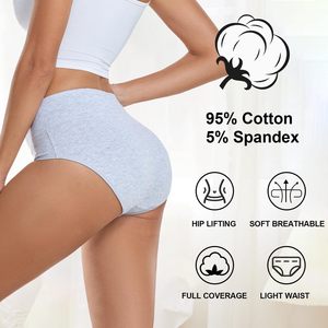Culottes taille haute pour femmes adultes, motif floral, décoration nœud, tricotées, écologiques, en coton doux extensible, couvrance totale - Product Image 5