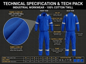 Combinaison de travail haute visibilité pour hommes, bandes réfléchissantes argentées, manches longues, uniforme de sécurité - Product Image 4