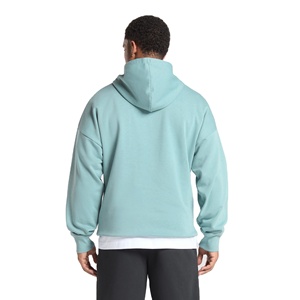 เสื้อฮู้ดผ้าฝ้ายโอเวอร์ไซส์สำหรับผู้ชาย100% พิมพ์ลายโลโก้กำหนดเอง - Product Image 5