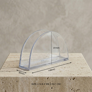 [Holar] Porta Servilletas Verticales de Plástico Transparente Resistente a Impactos, Hechos en Taiwán, para Papel Tisú, Toallas y Menús - Product Image 3