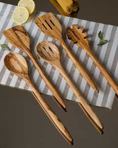 Ustensiles de cuisine en bois, ustensiles de cuisine de qualité supérieure, cuillère en bois personnalisée, ensemble de cuillères en bambou - Product Image 4