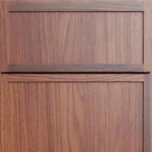 ตู้ครัวแบบเกาะกลางทำจากไม้วอลนัท ดีไซน์หรูหรา พร้อมมือจับสีทอง ทรงเพรียวบาง สไตล์เชคเกอร์ ชุดตู้ครัวไม้จริงครบชุด รับสั่งทำตามแบบ - Product Image 1