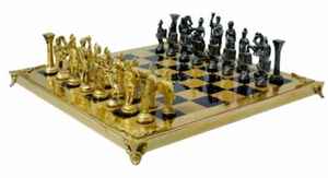 มงกุฎทองเหลืองแข็งกระดานหมากรุกไม้สำหรับเล่นเกมหมากรุกในร่มและบนโต๊ะ - Product Image 6