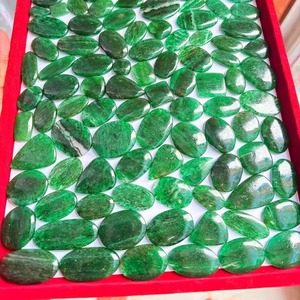 Par de Cabujones de Aventurina Verde Natural, Lote de Piedras Preciosas Sueltas para Joyería Hecha a Mano, Pendientes, Colgantes y Manualidades - Product Image 2